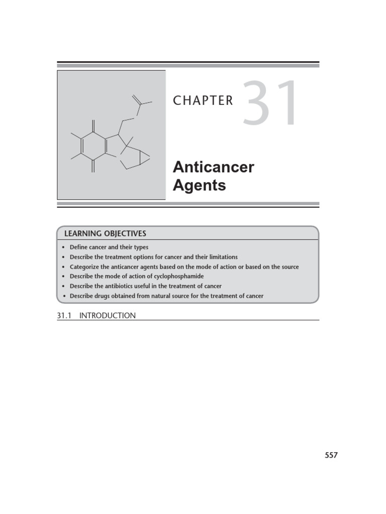 Overview of Anticancer Agents and Treatments | PDF | Chemotherapy | Amine