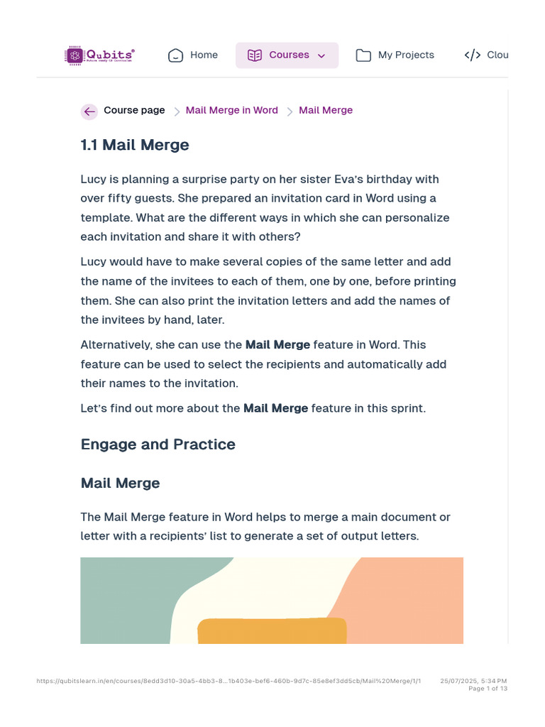 Mail Merge in Word: A Step-by-Step Guide | PDF | Scratch (Programming ...
