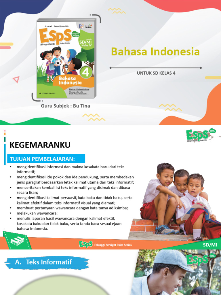 Media Pembelajaran Teks Informatif SD 4 | PDF