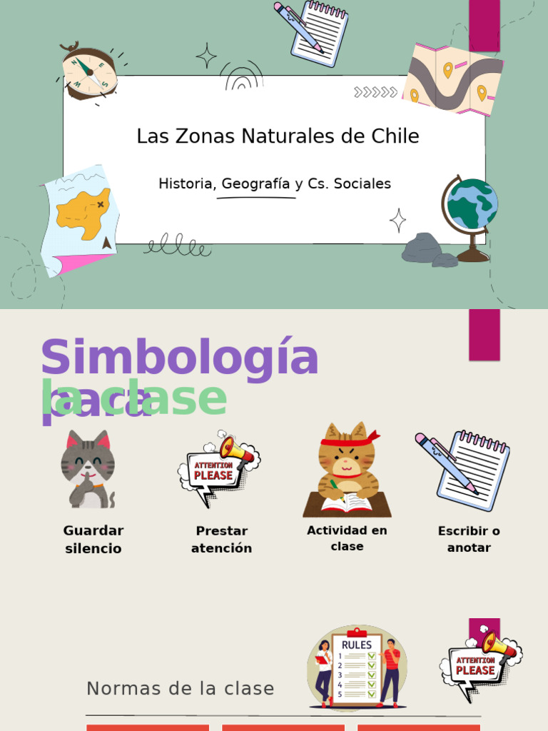 Zonas Naturales de Chile 5to Básico | PDF | Chile | Ciencias de la Tierra