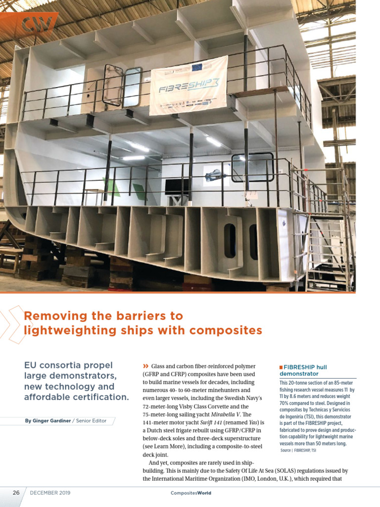 CompositesWorld 122019 | PDF | Ships | Composite Material