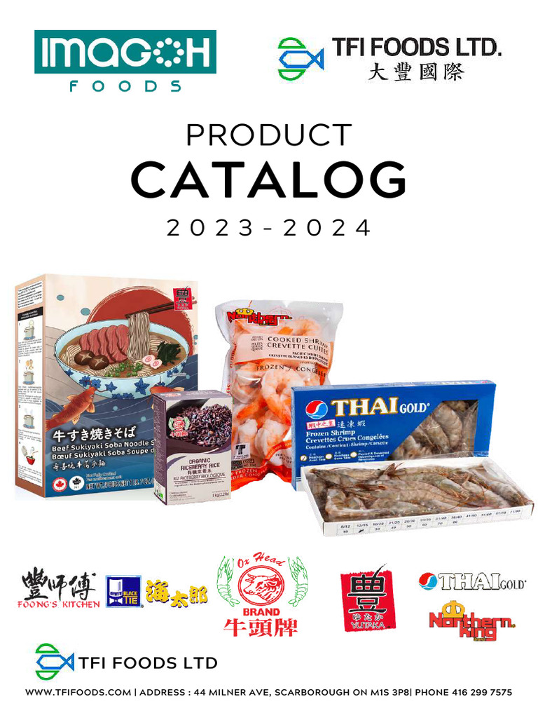 TFI Foods 2023-2024 Product Catalog | PDF | Ramen | Thai Cuisine
