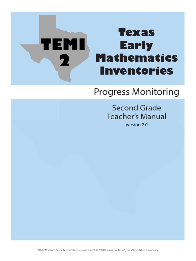 Texas Second Grade Math Manual 2.0 | PDF | Quantity | Mathematics