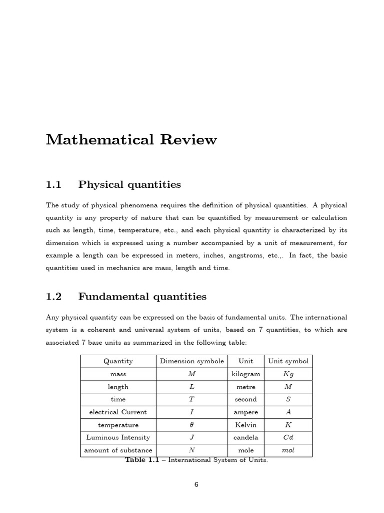 Understanding Physical Quantities and Units | PDF | Euclidean Vector ...