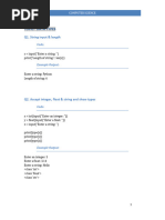 TCS NQT Coding Cheat Sheet | PDF