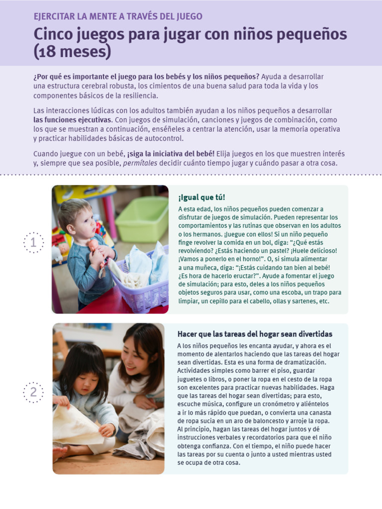 HCDC EF-Play Handout 18 Months FINAL | PDF | Juguetes
