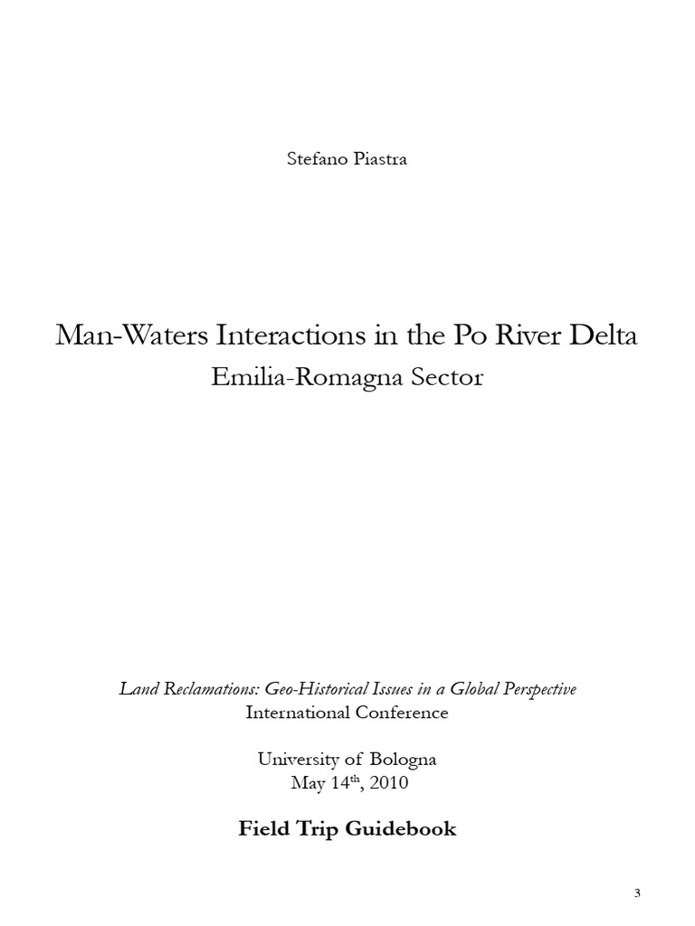 Po River Delta: Man-Water Interactions | PDF | Physical Geography ...