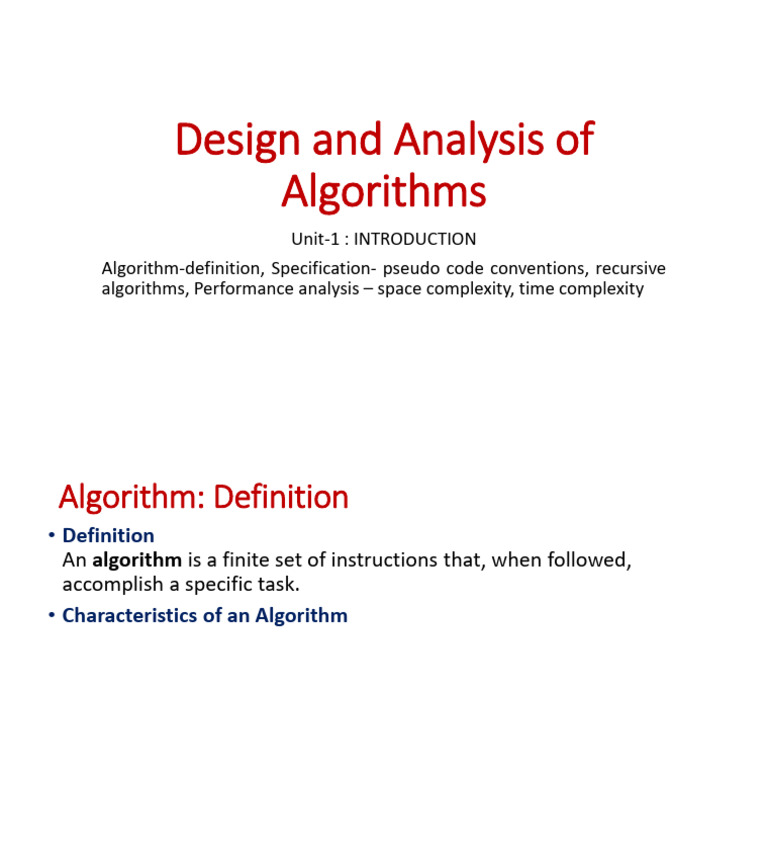U1 Time Complexity 1 2 Pdf