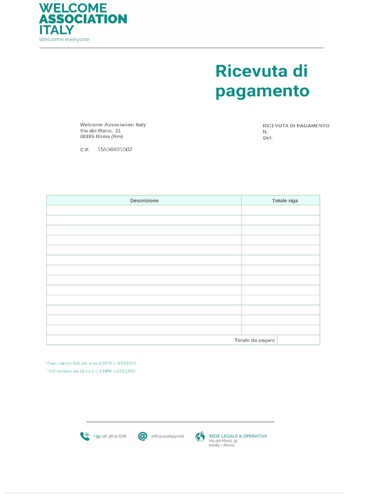 Ricevuta Wai 13 07 2021 | PDF
