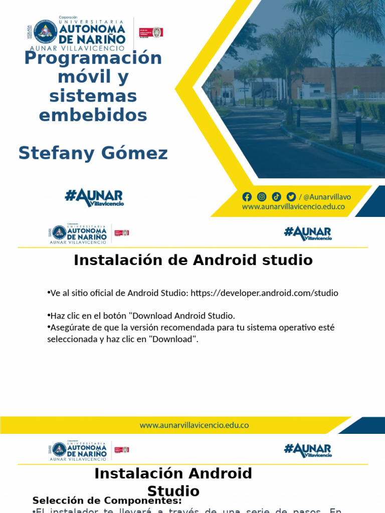 Guía de Instalación de Android Studio | PDF | Android (sistema ...
