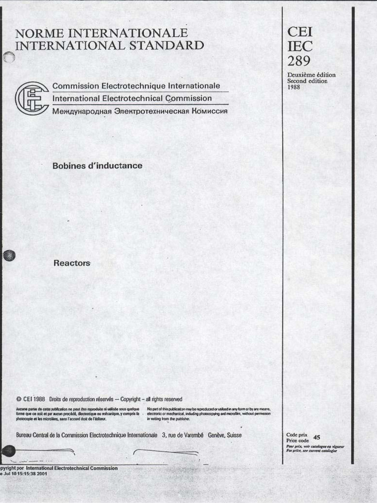 Cei Iec 289 | PDF