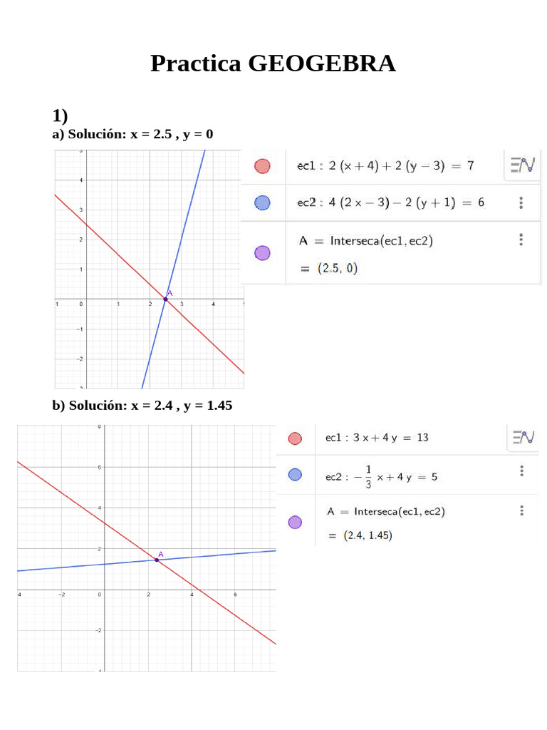 Geogebra | PDF