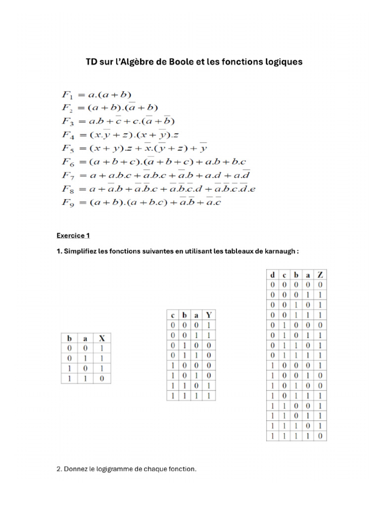 TD Sur Les Simplifications | PDF