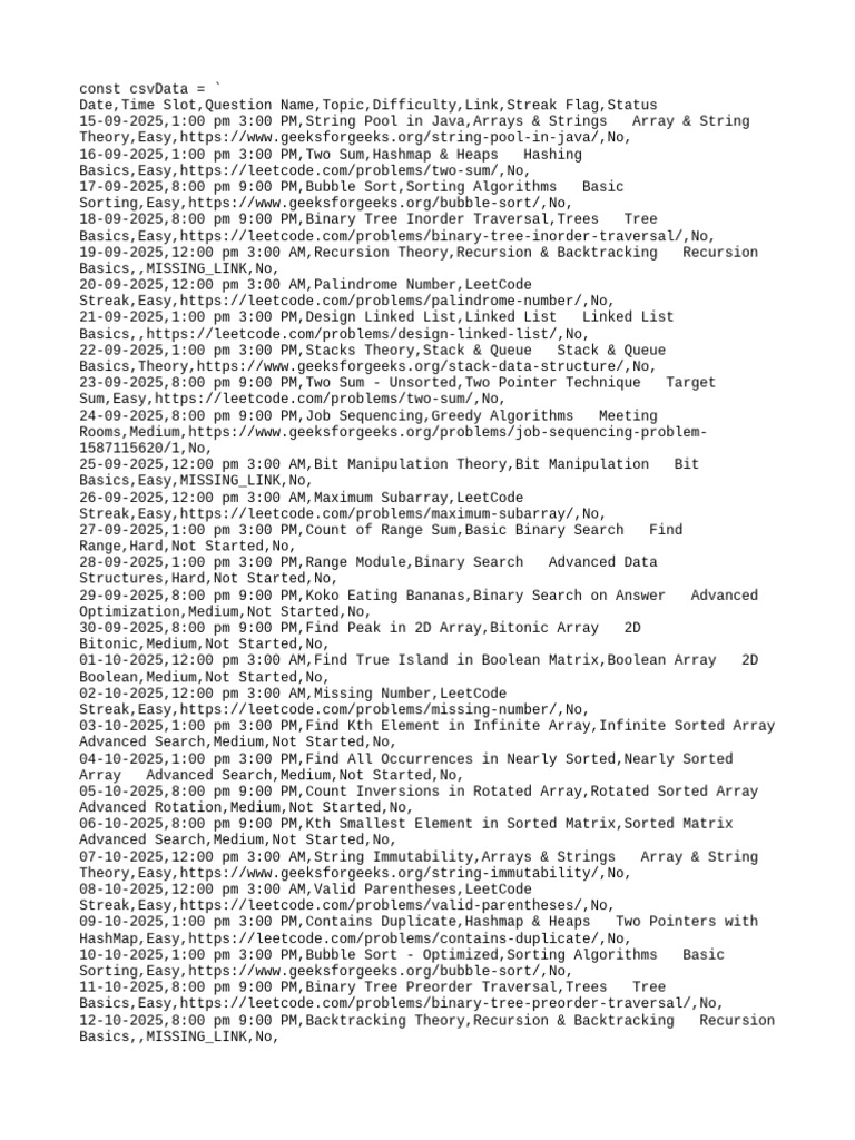 Java and LeetCode Interview Questions | PDF | String (Computer Science ...