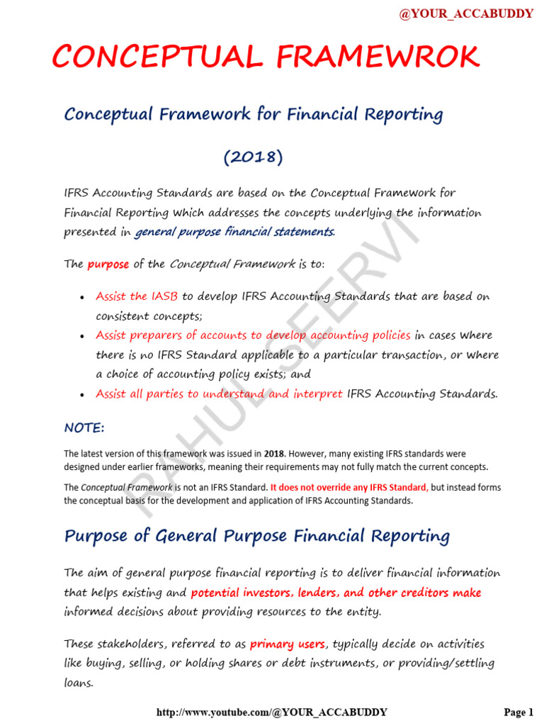 CONCEPTUAL FRAMEWROK FR 1 - converted - converted | PDF | International ...