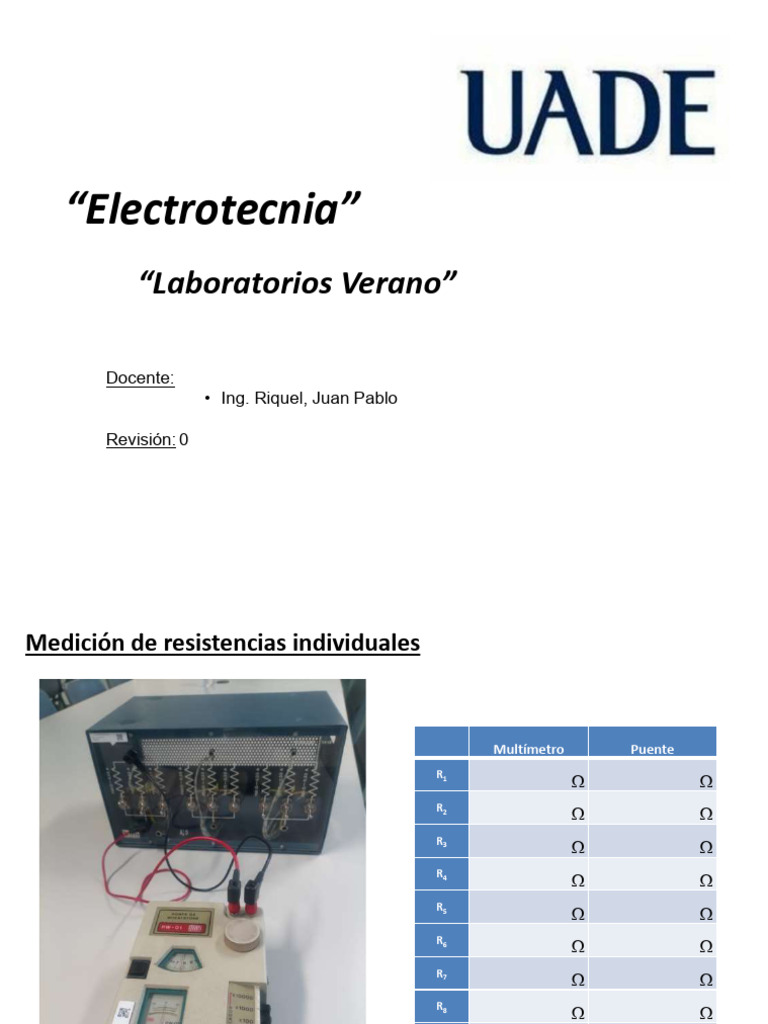 05-Laboratorios R00 | PDF | Energia electrica | Cantidades fisicas