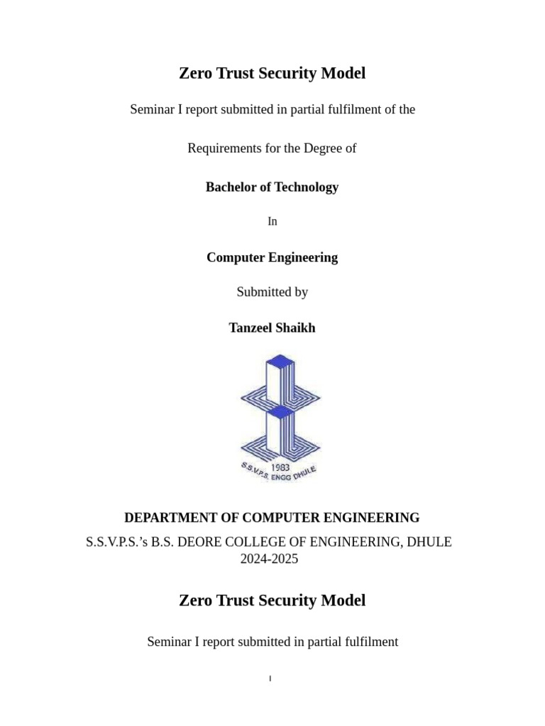 Zero Trust Security Model Overview | PDF | Computer Security | Security