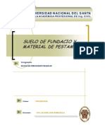 Caracterización del suelo de fundación y materiales de pavimento