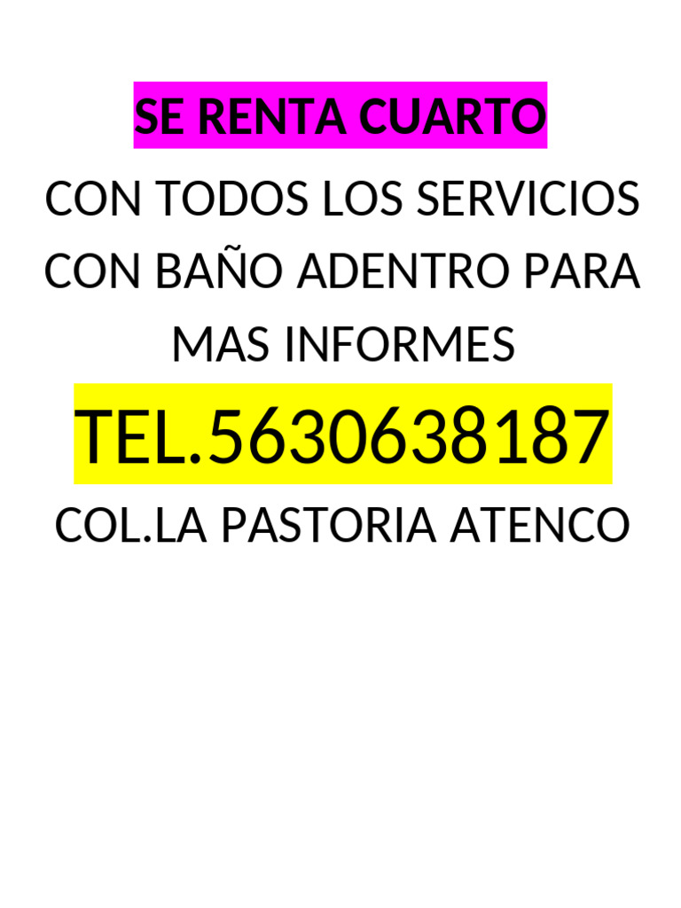 Se Renta Departamento | PDF