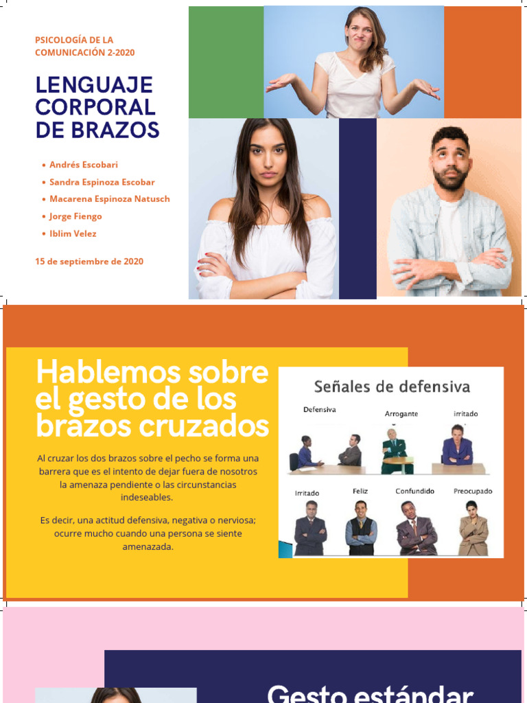 Lenguaje Corporal de Brazos | PDF