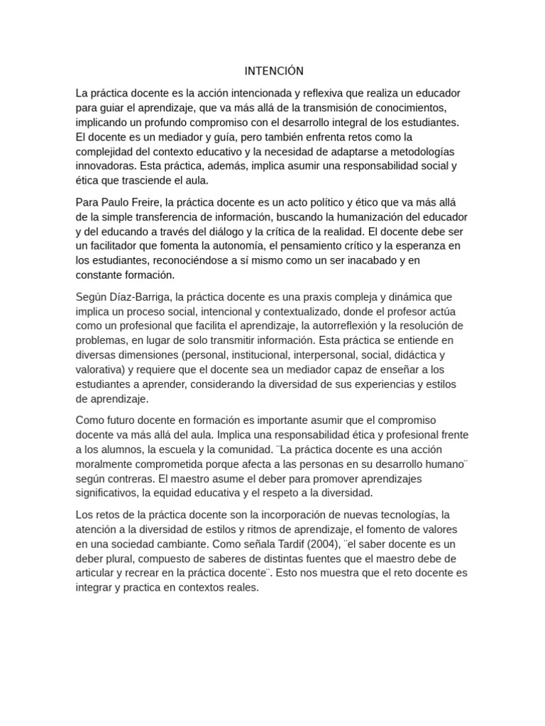 INTENCIÓN | PDF