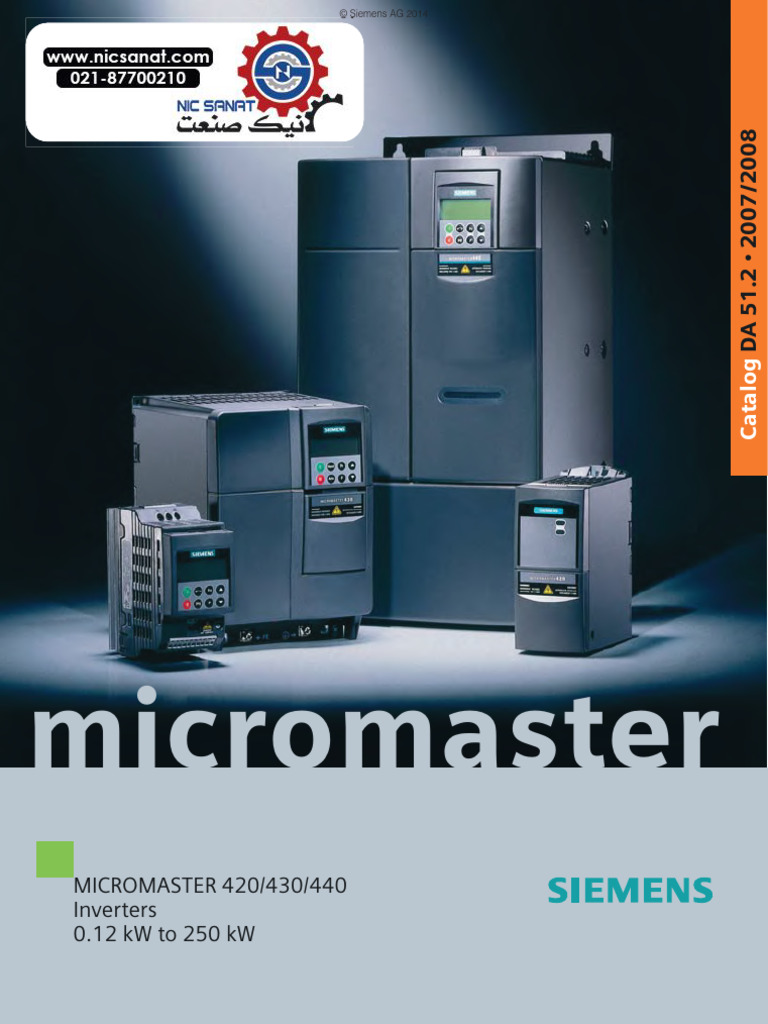 Siemens Automation Drive Catalog 2014 | PDF | Power Inverter ...