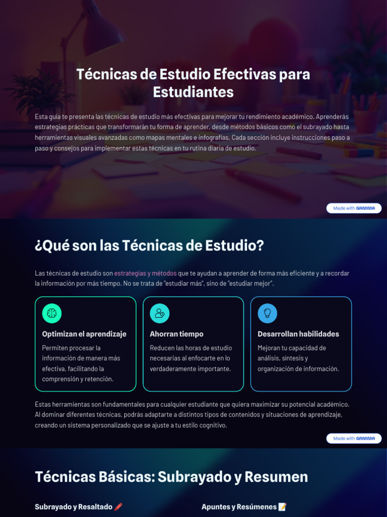 Tecnicas de Estudio Efectivas Para Estudiantes 1 | PDF | Habilidades de ...