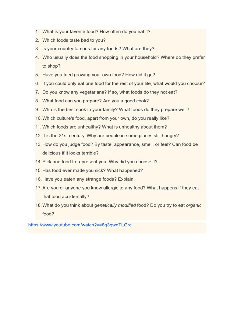 FOOD | PDF