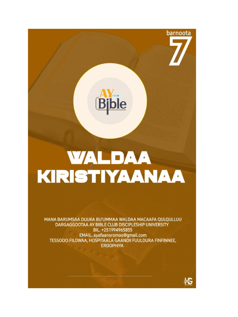 Barnoota 7.2 Waldaa Kiristiyaanaajjfffhjj | PDF