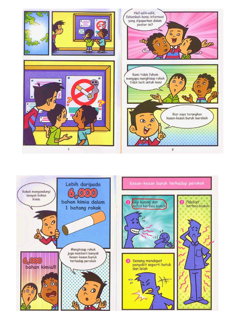 Komik Bahaya Merokok | PDF