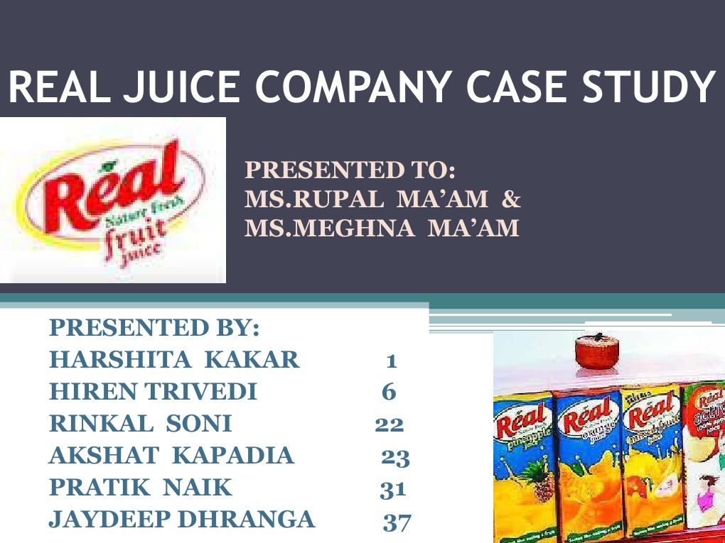 Real Juice Company Case Study