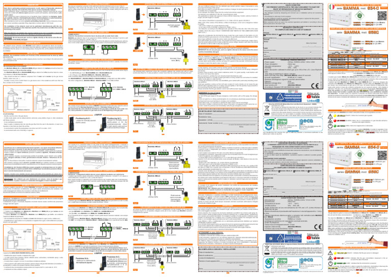 Gas Sensor Installation Guide | PDF | Sensor | Gases