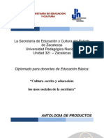 ANTOLOGIA DE PRODUCCIONES