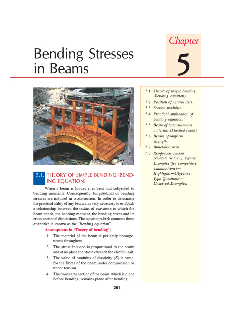 Bending Theory and Applications Explained | PDF | Bending | Beam ...