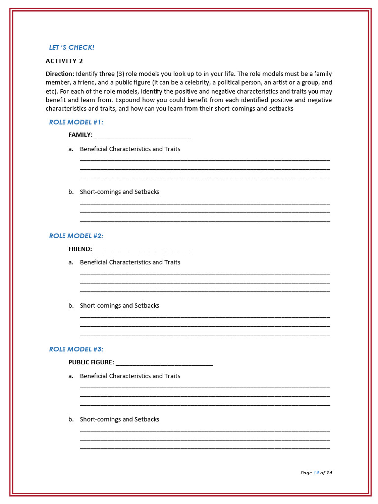 Activity 2 | PDF | Psychology | Behavioural Sciences