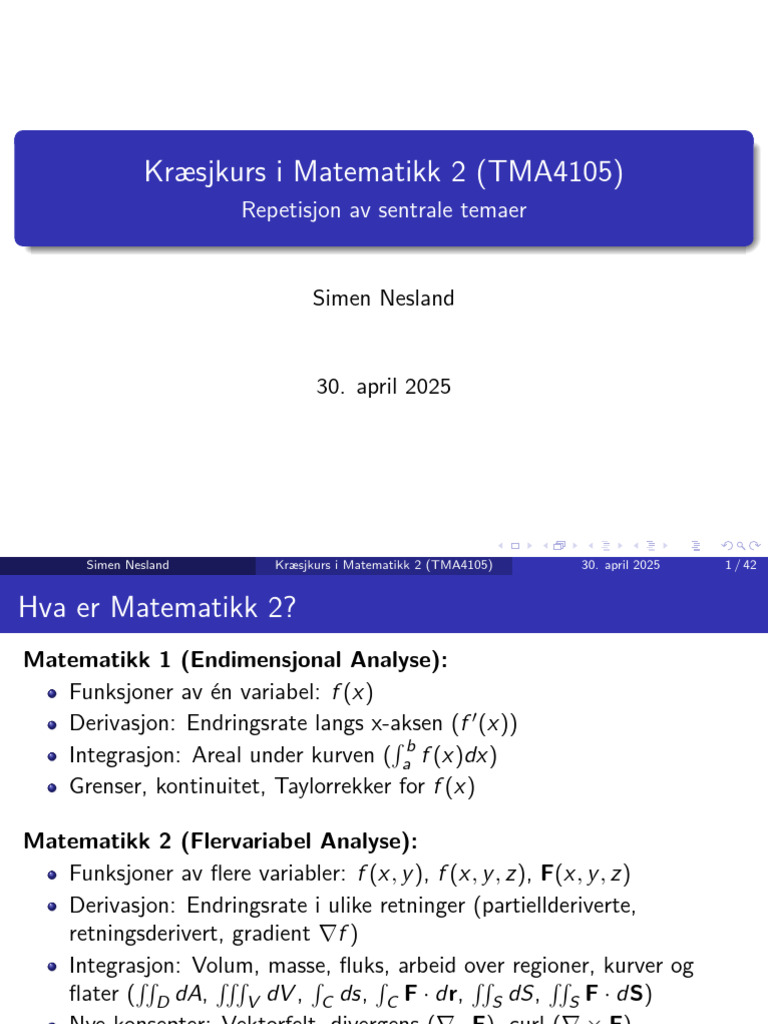 Matte 2 Kræsjkurs | PDF
