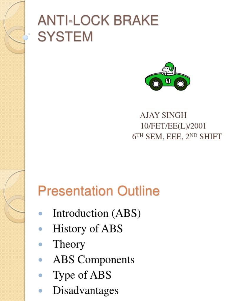 Understanding Anti-Lock Brake Systems | PDF | Anti Lock Braking System ...