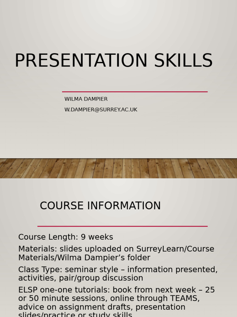 PRESENTATION SKILLS LESSON PLANS WORKSHEETS PAGE 1 visual data 8