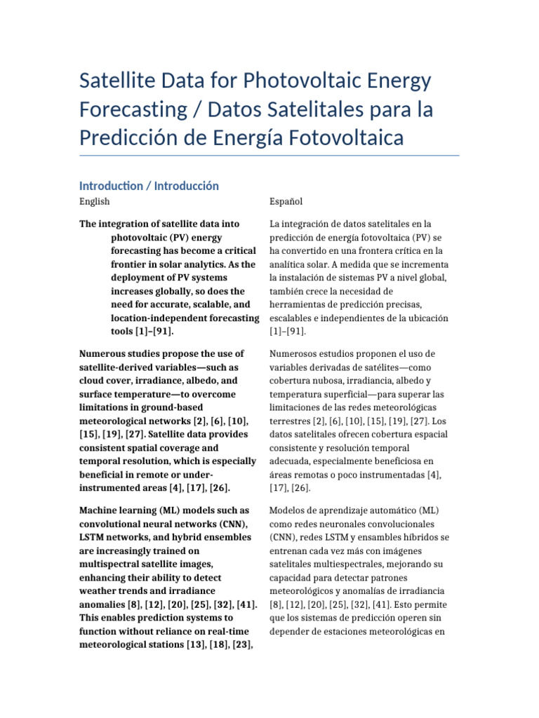 Satellite Data in PV Energy Forecasting | PDF | Photovoltaics ...