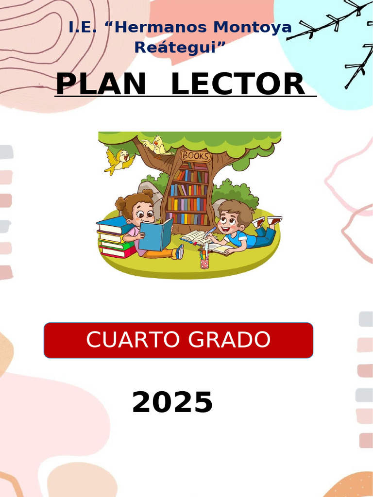 Plan Lector 2025 para Cuarto Grado | PDF | Salón de clases | Aprendizaje