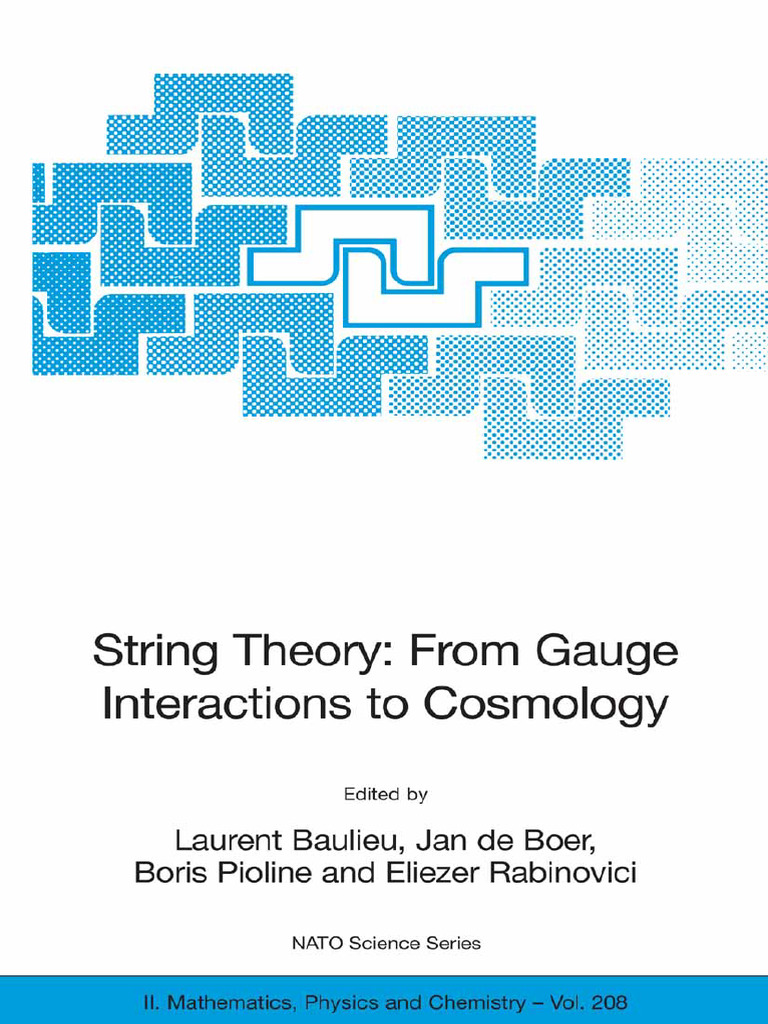 String Theory: Gauge to Cosmology | PDF | String Theory | Theoretical ...