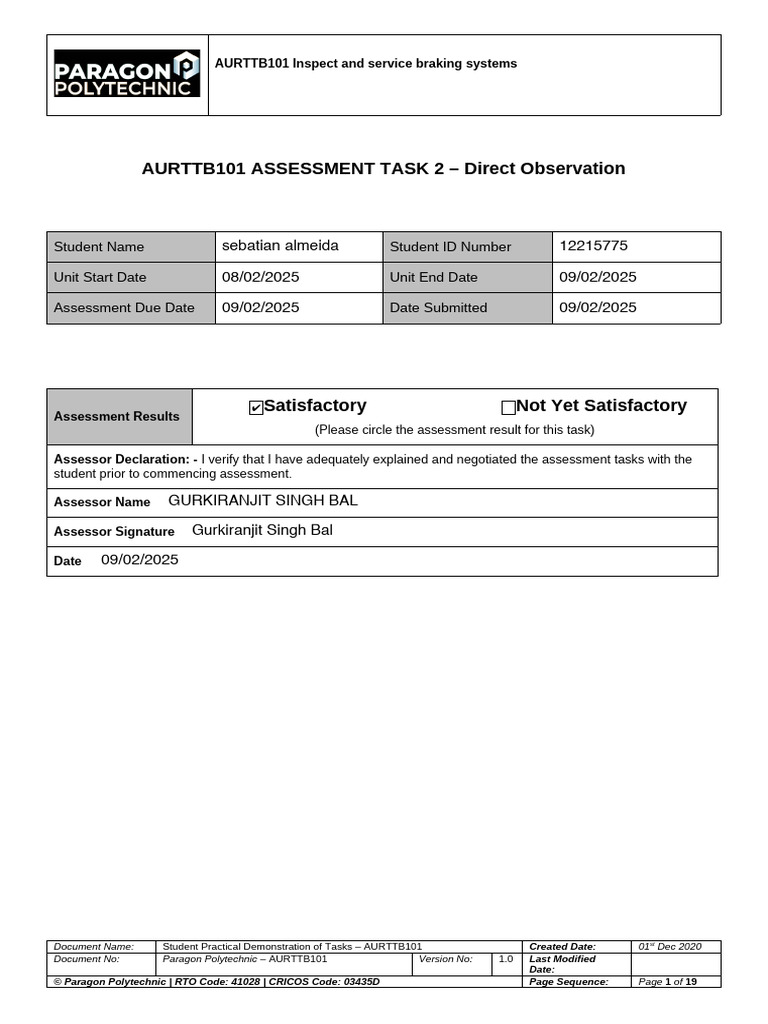 Braking Systems Inspection Guide | PDF | Brake | Leak