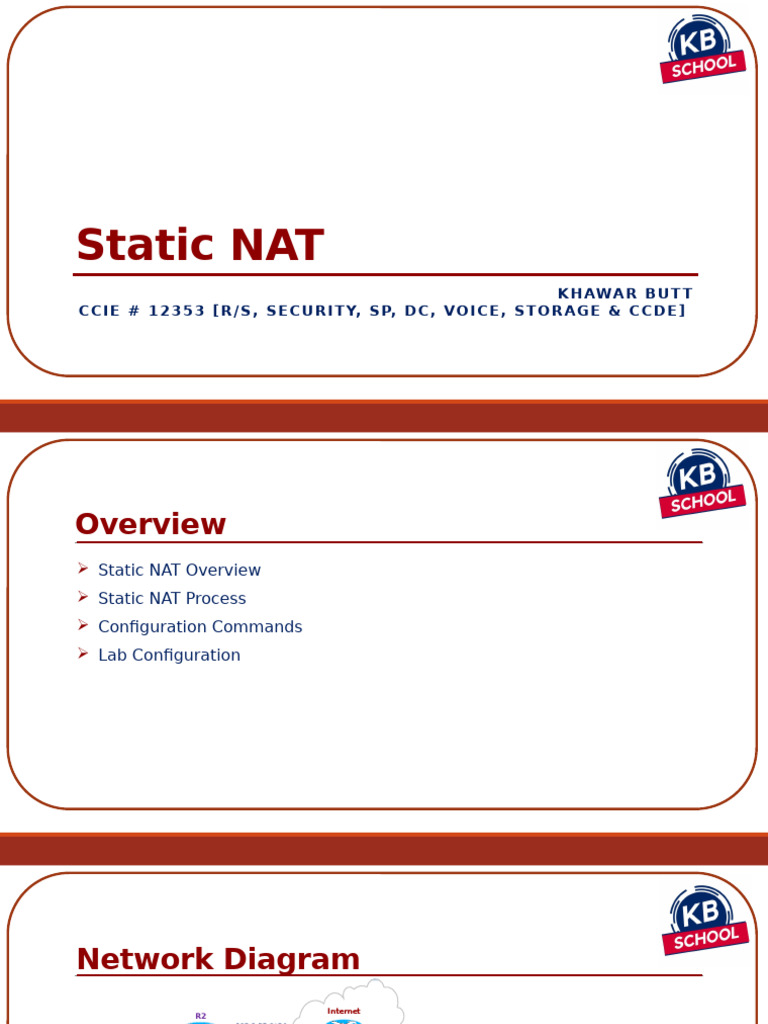 16 +Static+NAT | PDF | Ip Address | Telecommunications