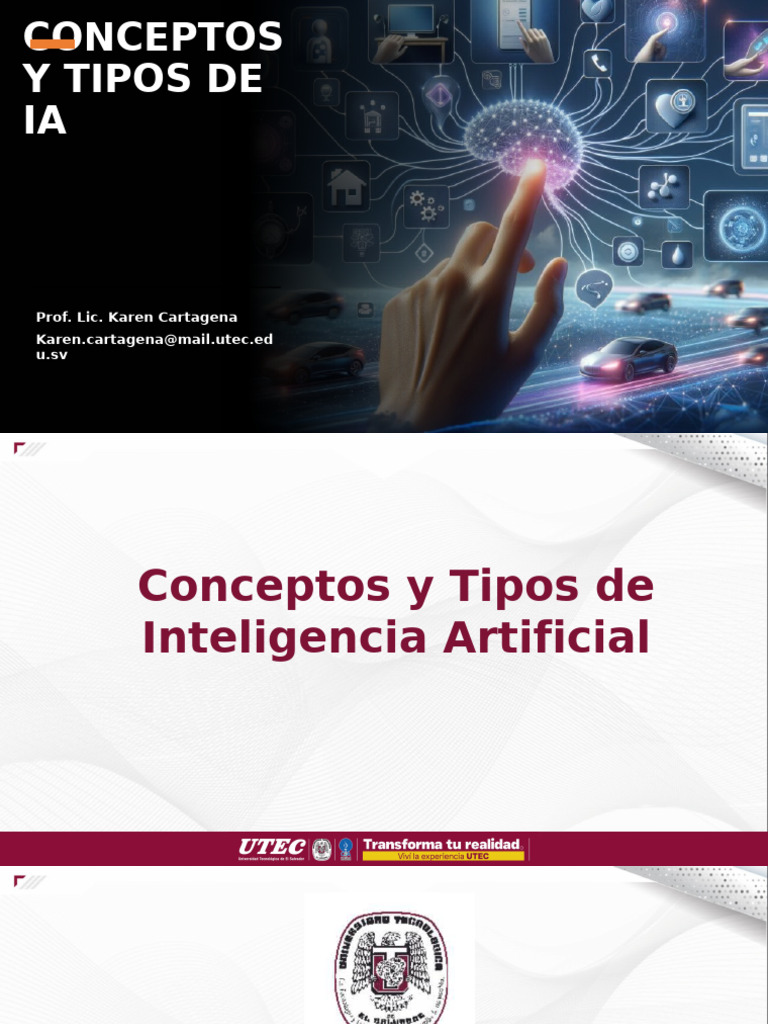 Tipos y Conceptos de Inteligencia Artificial | PDF