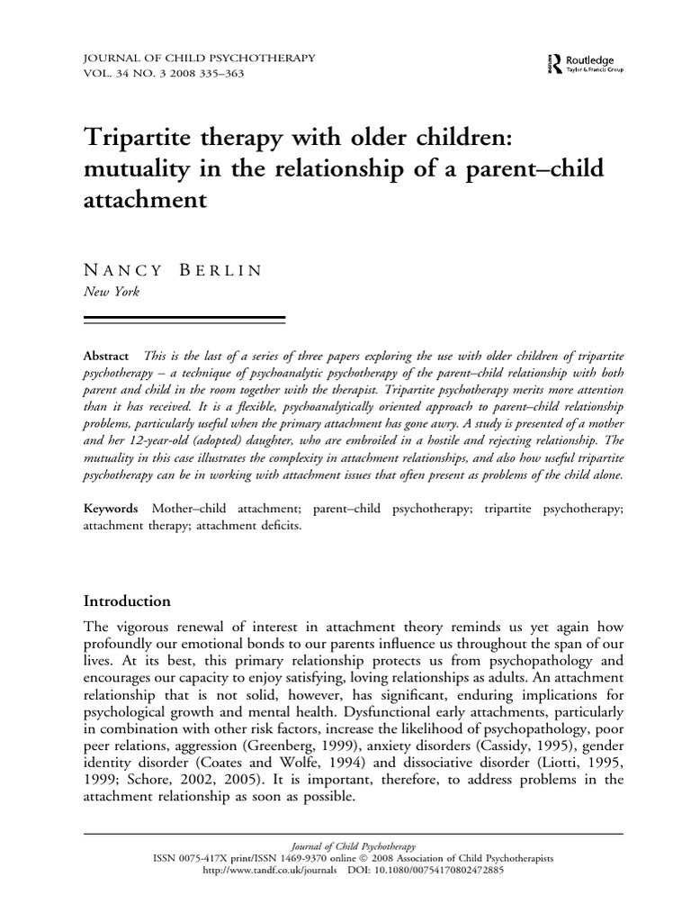EBSCO-FullText-16_09_2025 | PDF | Attachment Theory | Psychotherapy