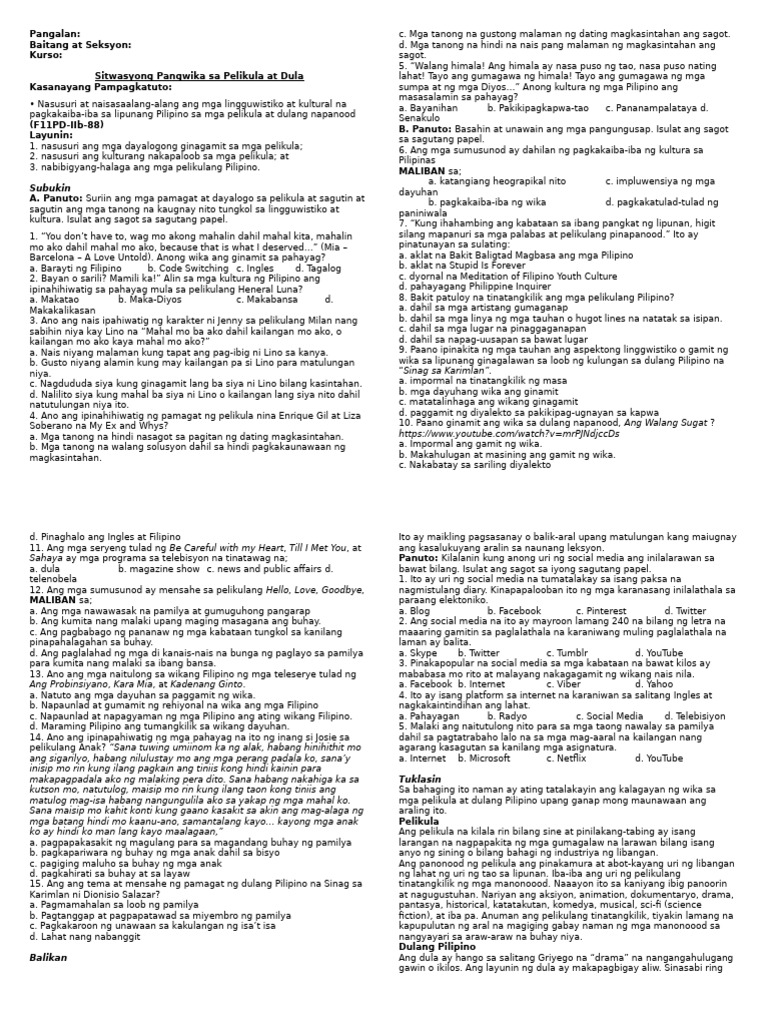 Module 3-4 Second Quarter | PDF