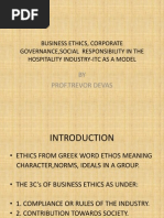 Business Ethics-Itc As A Model