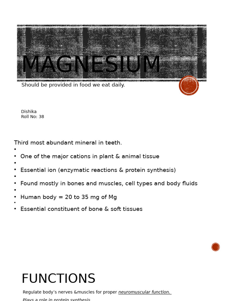 Presentation Dishika 3 | PDF | Enzyme | Magnesium