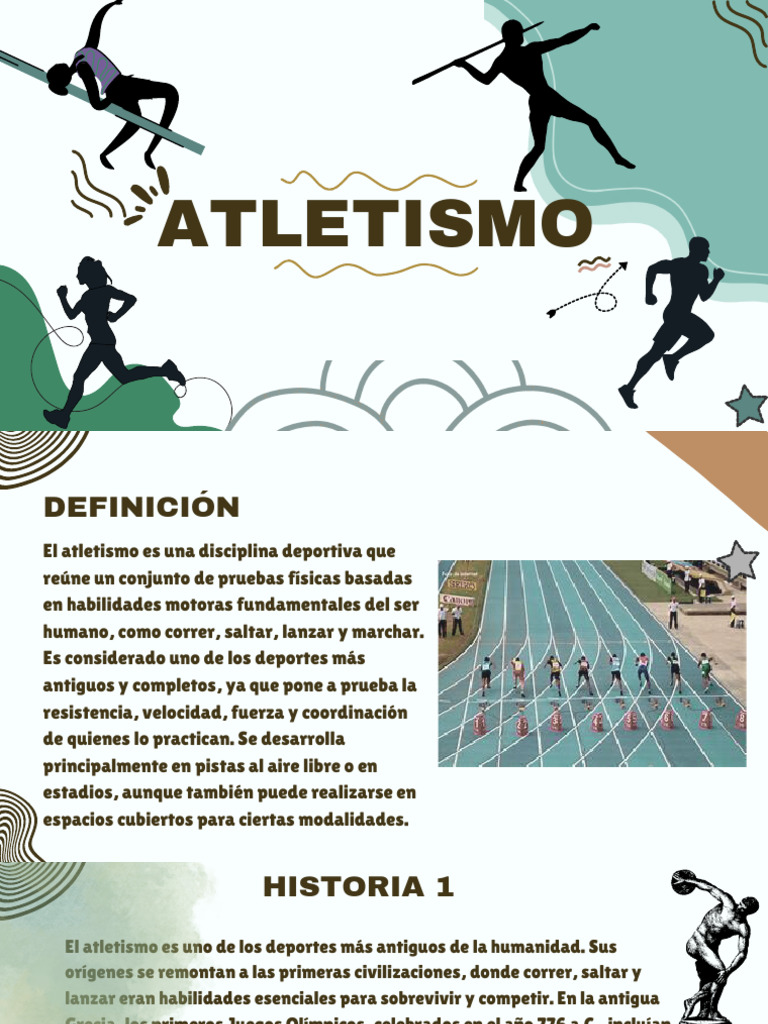 Introducción al Atletismo y sus Modalidades | PDF | Deporte del ...