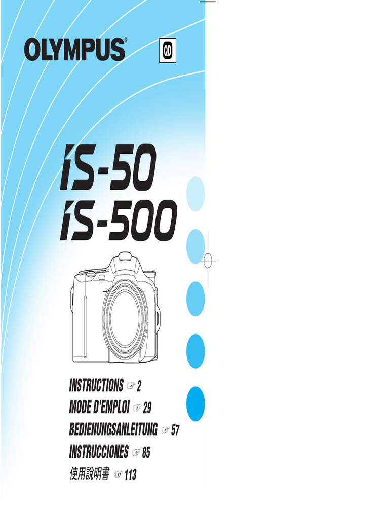 Olympus IS500 Camera Manual | PDF | Flash (Photography) | Exposure ...
